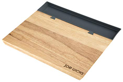 Joe Wicks 47375 - Large chopping board - Sorter Tray - Food Preparation - Wood - 35 x 21 x 2 cm, Grey