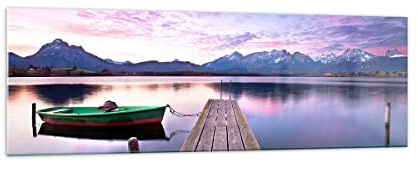 Bilder auf Glas 160x50cm Wandbild Glasdruck Landschaften Brücken - 3671