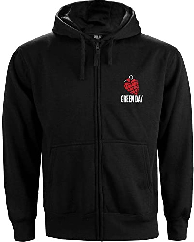 Green Day Unisex Zipped Hoodie American Idiot (Back Print)