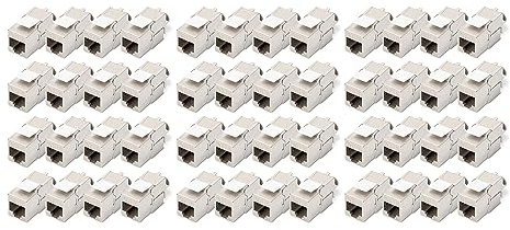 DIGITUS Modulo Keystone Cat-6A schermato - 48 pezzi - Jack RJ45 - 500 MHz 10GBase-T - AWG 26-22 - Progettabile - Con fascetta - Montaggio senza attrezzi