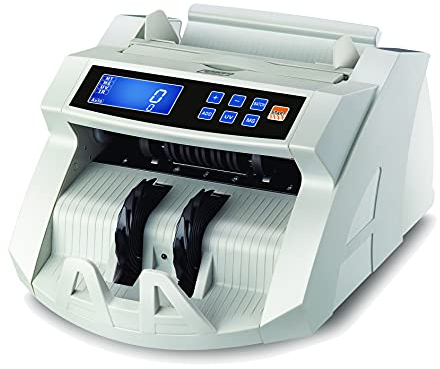 BisBro Technology BB-2150CW - Contador de dinero (3 años de garantía, detecta dinero falso al instante, comprobador de billetes rápidos, cuenta de forma segura 1000 billetes por minuto)
