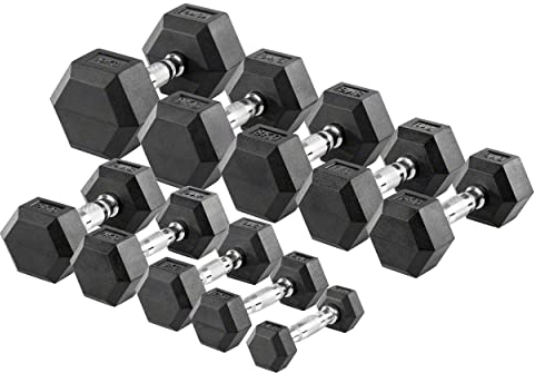 Sport-Tec Hex Kompakthantel-Set, 1-10 kg, 10 Stück