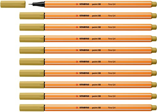 STABILO - Fineliner - point 88-10er Pack - khaki