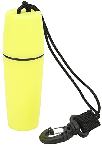 EVTSCAN Mini bidon sec étanche 12,7 cm, avec clip, couleur haute visibilité, pour la plongée sous-marine et les sports nautiques, boîte sèche en plastique ABS robuste, convient pour ranger de l'argent