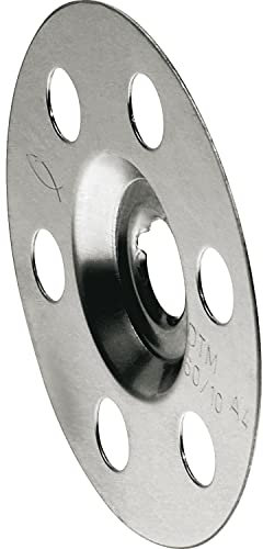 FISCHER 547338 FTM 80 Dämmstoffteller Metall, Silber