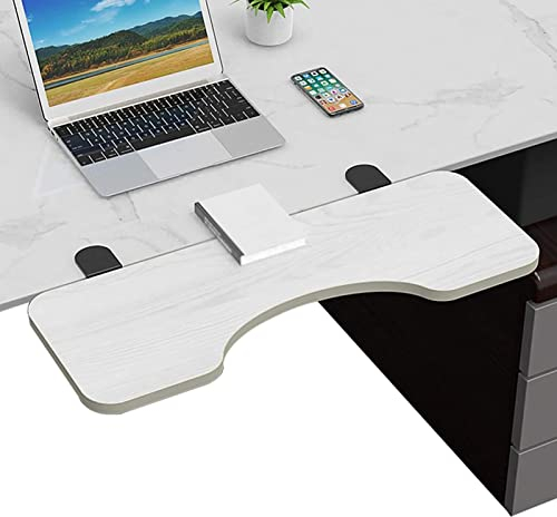 XIAOYUE Ergonomische Schreibtisch-Verlängerung, Faltbare Tastatur-Schubladenablage, Tastaturregal, für Büro Schreibtisch Gaming Tisch (Color : White, Size : 75cm/29.5inch)