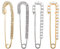 WXNPA 4 Stück Damen Brosche Nadel Pullover Schal Clips Faux Kristall und Perle Broschen, 2 Stilen