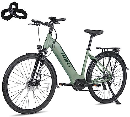 Fafrees [ Offiziell FM9 Fahrrad Citybike E Bike Herren Mittelantrieb BAFANG 65N.m 250W 15Ah/540Wh, Elektrofahrrad E-Bike Damen 168-220CM, Erwachsene Elektrisch Shimano 7S, Mountainbike 150KG 25KM/H