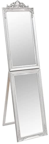 vidaXL Standspiegel Silbern 40x160 cm