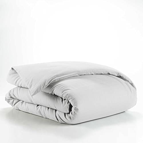 douceur d'intérieur, Housse de Couette (140 x 200 cm) Lina Blanc, 100% Coton