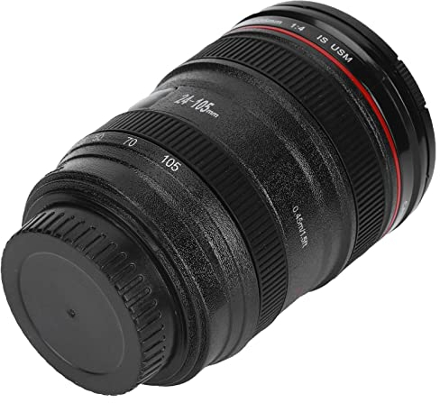 Yitre Tasse pour Objectif d'appareil Photo, Aspect et Sensation Réalistes de l'Objectif de l'appareil Photo, Peut Contenir de l'eau de 400 ML, pour Les Activités de Plein Air, de