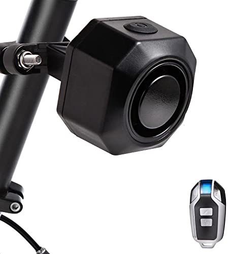 Bike Alarm USB Rechargeable Wireless Remote Vehicle Alarm Smart Antitheft Vibration Alarm with Motion Sensor Waterproof 110dB Loud Alarm for Ebikes Bicycle Motorcycle Scooter