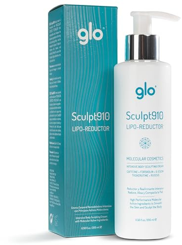 Glo Sculpt910 Cellulite Remover Cream - Advanced Anti-Cellulite Cream with Nanotechnology for Fast Cellulite Treatment, Skin Firming and Tightening Lotion - Targets Arms, Thighs, Hips and Belly