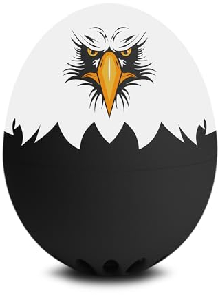 Eagle BeepEgg – Minuteur d'œufs pour faire bouillir les œufs – Cuiseur à œufs musicaux pour œufs doux, moyens et durs – Qualité alimentaire – Minuteur flottant pour œufs chantants – Cuiseur à œufs
