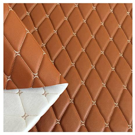 Kunstleder Gesteppt Meterware Polsterstoff Möbelstoff Gesteppt Kaschiert Leder Polsterstoff Stoff Kunstleder Polsterstoff Bezugsstoff Lederoptik Als Polster-Stoff/Sitzbezug für Den Innen (Size:1.6X1m)