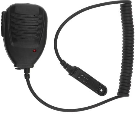 eMagTech Handheld Intercom Microphone Heavy Duty Handheld Walkie Talkie Microphone for Security Team Event Organizer Compatible with Baofeng UV-9R Plus BF-A58