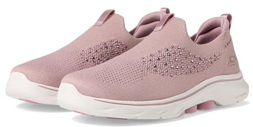 Skechers Go Walk 7 Bling, Scarpe da Ginnastica Donna, Viola, 39 EU