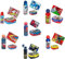 Characters Cartoons Set porta merenda con borraccia e tovaglietta ripiegabile vari personaggi (Froze)
