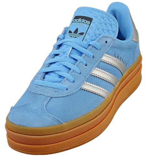 Adidas Gazelle Bold Womens Sneaker, Blue Burst Silver, 6 UK
