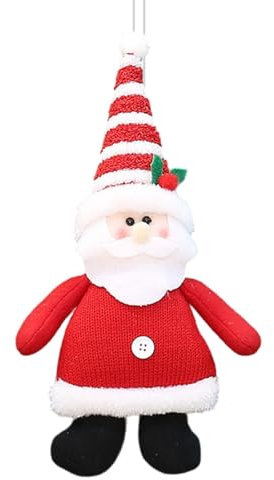 Adornos de Navidad para árbol, colgante de peluche para árbol de Navidad - Colgante de pared de adorno de árbol de Navidad de peluche | Decoración estacional para interiores y exteriores, Adornos