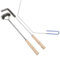 3 Pcs Fryer Cleaning Tools, L Shaped Brass Bristles Fryer Deep Cleaning Brush, Fryer Deep Cleanout Rod, Long Handle Fryer Basket Brush for Restaurant Air Fryer (Steel Fryer Cleaning Tools-3 Pcs)