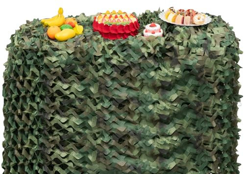 Queeucaer 6 X 8m Camouflage Jagd Tarnnetz Bundeswehr Armee Tarnung Camo Hunter Flecktarn, für Camping, Jagd, Partydekoration, Wildfotografie, militärische Aktivitäten, Wildtierbeobachtung, CS-Spiele