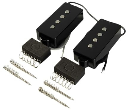 Luwecf Alnico 5 Humbucker-DIY-Kits, einfach zu installierende Pappklemme, Teil ersetzen, Bass-Tonabnehmer, Steg-Tonabnehmer für 4-saitige E-Bass