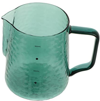 LALADEFIEE 1pieza Cafetera De Borosilicato De Jarra Graduada Para Café Leche y Bebidas y Reuniones Diseño Elegante y Estable Para y