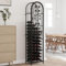 qohoio Portavini da 73 Bottiglie Nero 45x36x200cm in Ferro Battuto,Portavini,Porta Bottiglie da Vino,Portavini Moderno -358371