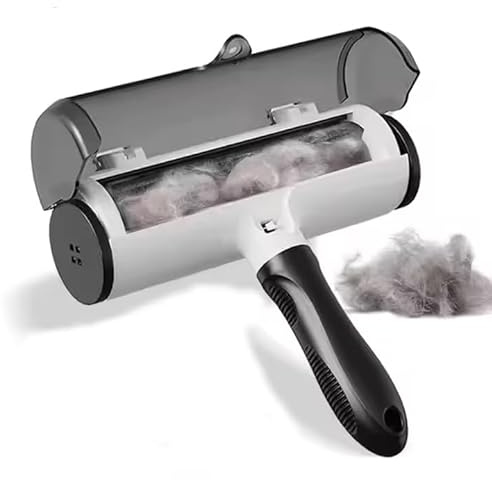 Tierhaarentferner für Hunde & Katzen – Wiederverwendbar, Ohne Kleber, Tierhaare Entfernen von Sofa, Kleidung, Auto & Teppich – Tierhaarroller Fusselrolle