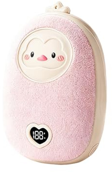 USB Hand Warmer | Portable Mini Pocket Radiator | Rechargeable Electric Heater | 3 Heat Settings ABS Velvet 4 Inch | Perfect for Office, Home, Travel