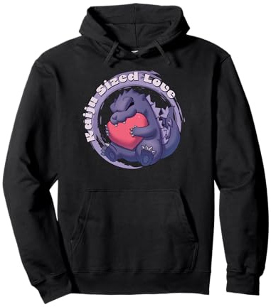 Godzilla Kaiju Sized Love Cute Cuddly Heart Valentine's Day Felpa con Cappuccio