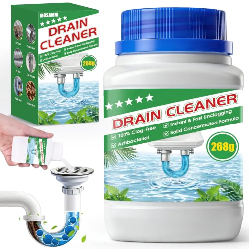 AIKUSICK Drain Unblocker, 268g Powerful Sink and Drain Cleaner, Safe for Kitchen, Bathroom, Shower & Toilet Pipes