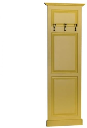 Casa Padrino Jugendstil Wand Garderobe - Landhaus Stil Garderobenschrank, Farbkombinationen:Gelb