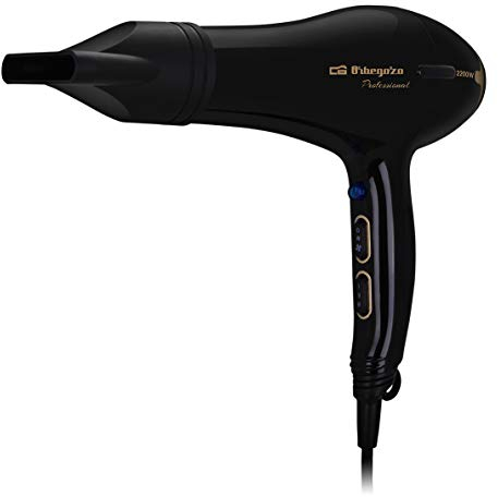 Orbegozo SE 2206 – Secador de pelo profesional, botón de aire frío, 2 velocidades, 3 niveles de temperatura, 2200 W
