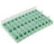 SMD Aufbewahrungsbox, 50 Stück SMT SMD Container Box, Mini-Aufbewahrungskoffer für Elektronische Komponenten, mit transparenter Abdeckung, Selbstsichernde Schnalle, Grün