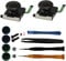 3D Analógico Joystick, Timorn Piezas Repuesto Joystick Reparación Pulgar para el Controlador Interruptor Joycon con Destornilladores Tornillo Pinzas Herramientas Palanca y Tapas