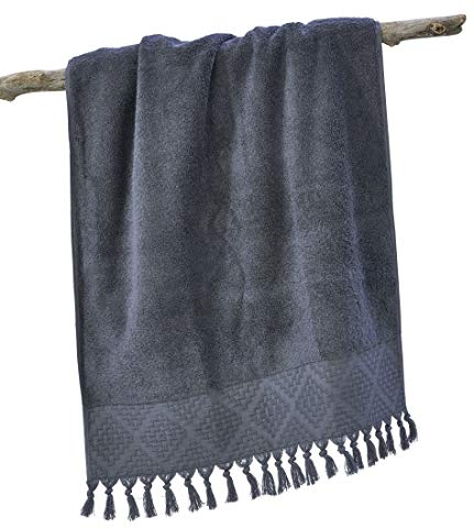 done. Provence Bohéme Frottierserie - Gästehandtuch 30 cm x 50 cm anthrazit