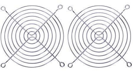 Cuasting 2 x Metal Wire Finger Guard Grill for 120 x 120mm Computer Case Fan