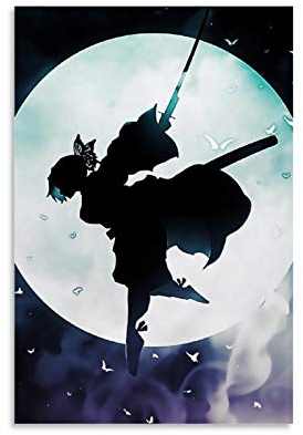 YZLI Anime Demon Slayer Shinobu Kocho Poster, dekoratives Gemälde, Leinwand, Wandkunst, Wohnzimmer, Poster, Schlafzimmer, Malerei, 30 x 45 cm