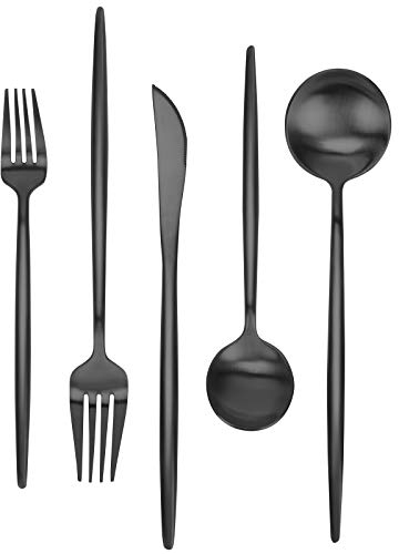 FAMEWARE Besteck-Set, Edelstahl, matt, poliert, spülmaschinenfest, 30-teilig