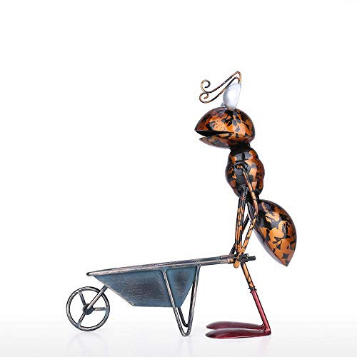 ZTIANEF Ameise saftige Blumentopf Dekoration Handwerk nach Hause Balkon Garten Rasen Figuren-C_Picture