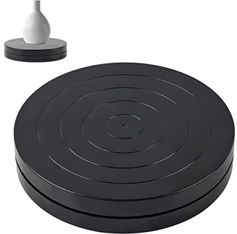 a doppio lato in plastica per scultura in ceramica, Tavola rotante manuale per ruota in ceramica in argilla morbida per scultura in ceramica, 17,8 cm piccola tavola rotante per scultura in ceramica