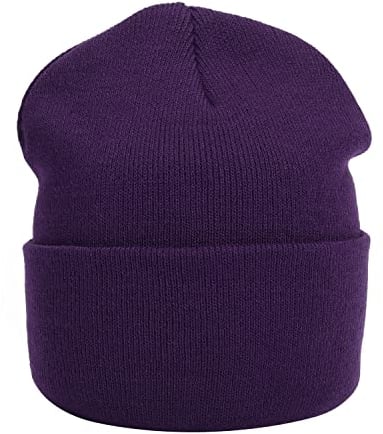 MASADA Damen und Herren Beanie Winter-Mütze - Violett