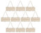 10Pcs Plain Wooden Sign, Unfinished Hanging Wood Sign Rectangle Blank Wooden Plaque with Ropes for Home Decor DIY Projects, 25 x 10cm