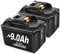 2X 18V 9,0Ah Remplacement pour Makita Batterie 18V BL1850B BL1850 BL1860B BL1860 BL1840 BL1845 BL1835 BL1830 BL1815 LXT-400 avec indicateur