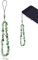 Crystal Wrist Strap, Beaded Phone Charm, Anti-Lost Handmade Crystal Phone Chain Keychain (Mint Green)