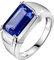 ANAZOZ Solitärring Gold 750, Eheringe Herren Gold 18 Karat gr.45 (14.3) Tansanit Ring Mann 4 Karat