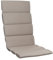 KETTtex EXKLUSIV Auflage Hochlehner Taupe/Champagner I Gartenstuhl Polster 123x50x3cm I KTH1 Sitzauflage weich & robust I Stuhlauflage UV-beständig I wasserabweisendes Sitzkissen I Dessin 2314