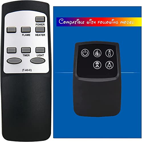 GENGQIANSI Telecomando di ricambio per riscaldatore elettrico Twin Star CLASSICFLAME 34HF601GRA 34HF601ARA 34HF600GRA 34HF600GRA-A004 34HF600GRA-B003 34HFU601GRT 34HFU601GRA